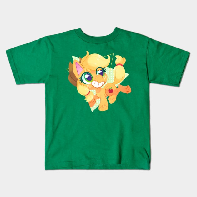 Pony Life - AJ Kids T-Shirt by sharmie